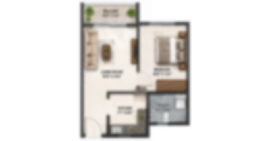 Hiranandani Vikhroli East 2 BHK Floor Plans